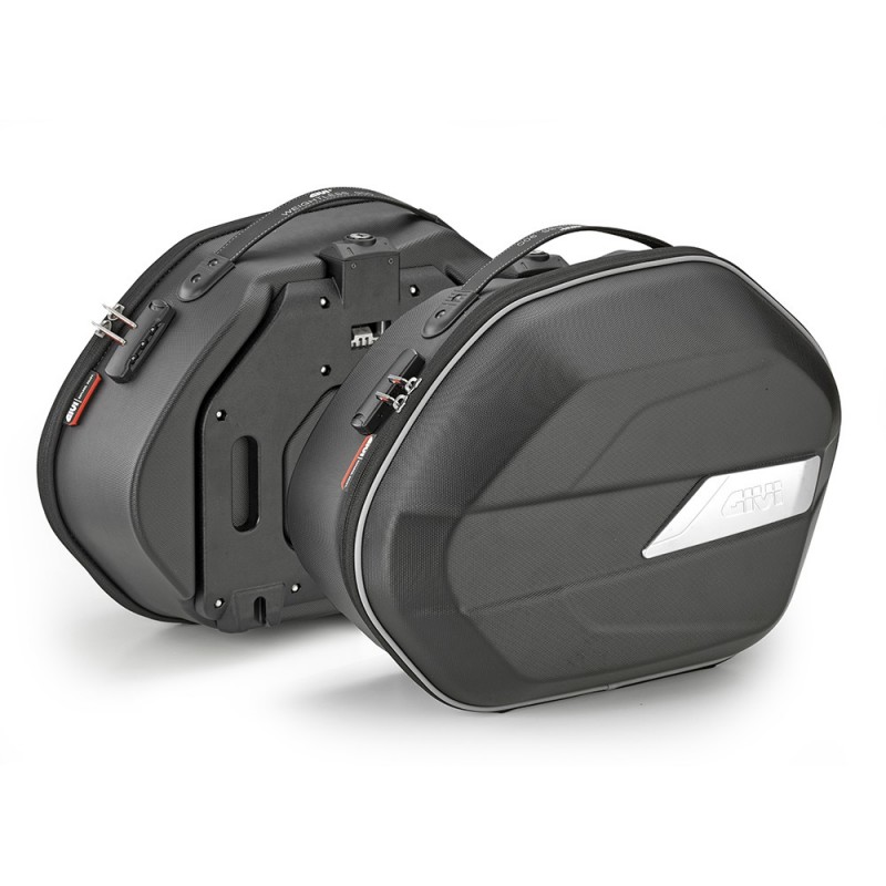 WL900 : Alforjas laterales semirrígidas Givi Weightless WL900 Honda Transalp XL750