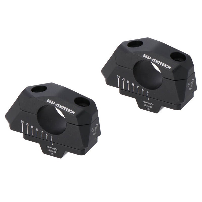 LEH.00.039.31000/B : SW-Motech Handlebar Risers with Adjustable Offset Honda Transalp XL750