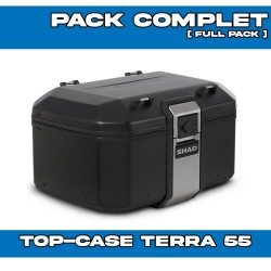 PACK-H0CR12ST-D0TR55100B : Pack Top-Case Shad Terra 55L Negro Honda Transalp XL750