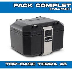 PACK-H0CR12ST-D0TR48100B : Pack Top-Case Shad Terra 48L Negro Honda Transalp XL750