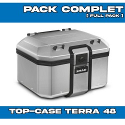 PACK-H0CR12ST-D0TR48100 : Pack Top-Case Shad Terra 48L Alluminio Honda Transalp XL750