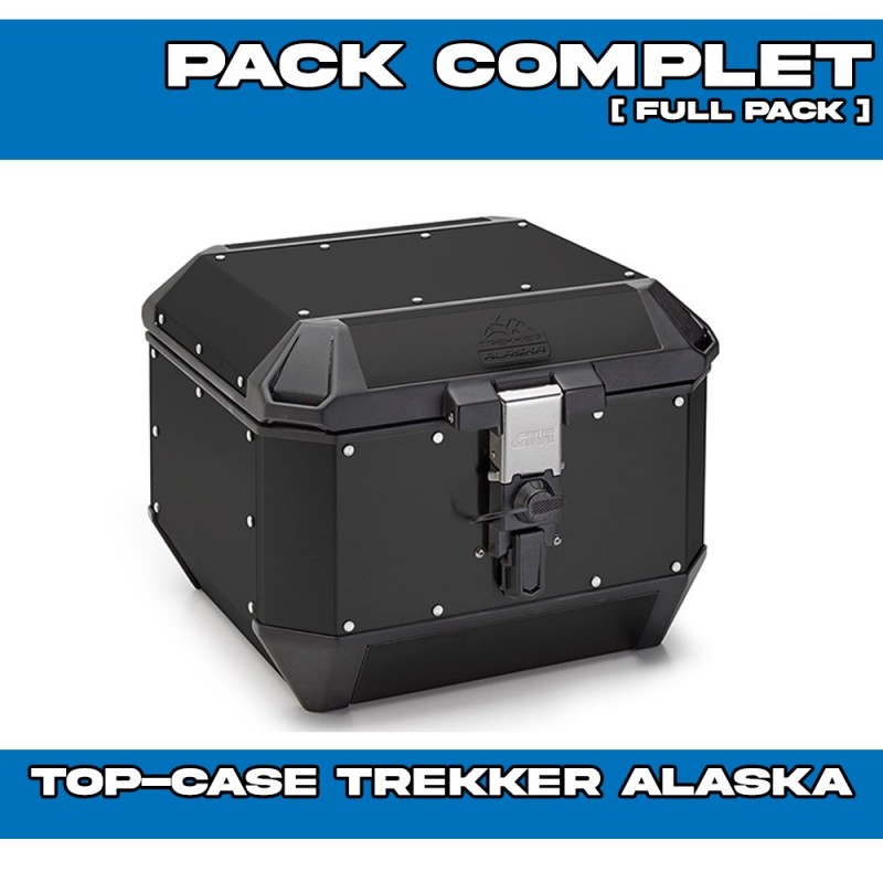 PACK-SR1201-ALA44B : Givi Alaska 44L Top-Case Set Schwarz Honda Transalp XL750