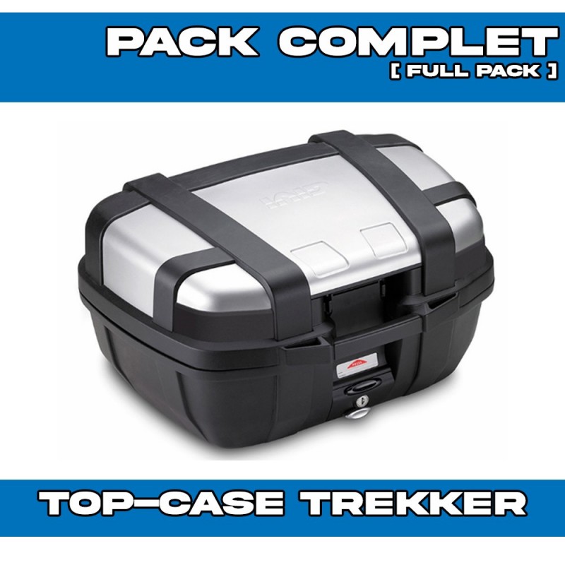 PACK-SR1201-TRK52N : Givi Trekker 52L Alu Kit Honda Transalp XL750