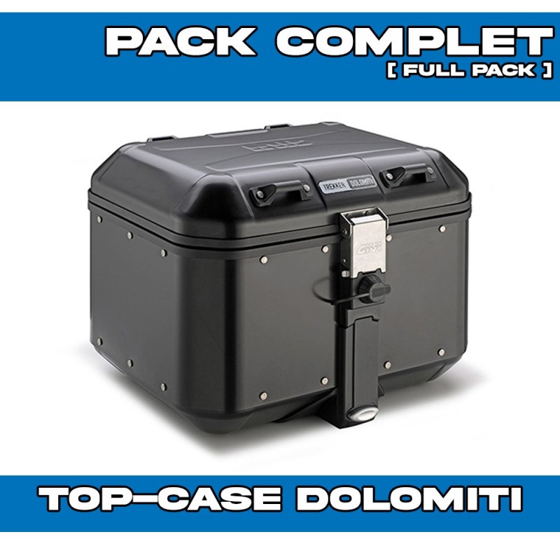 PACK-SR1201-DLM46B : Givi Dolomiti 46L Black Kit Honda Transalp XL750