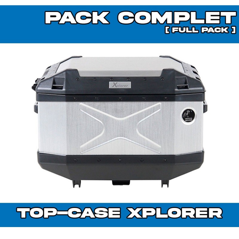 PACK-66295390101-TC45 : Hepco-Becker Xplorer 45L Alu Kit Honda Transalp XL750