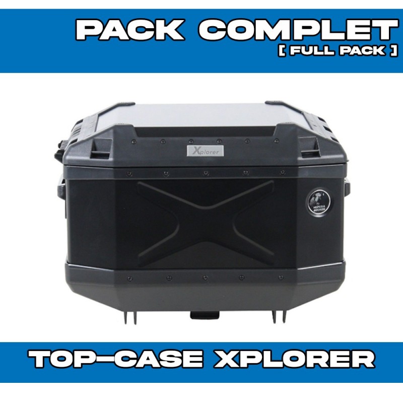 PACK-66295390101-TC45B : Hepco-Becker Xplorer 45L Black Top-Case Pack Honda Transalp XL750