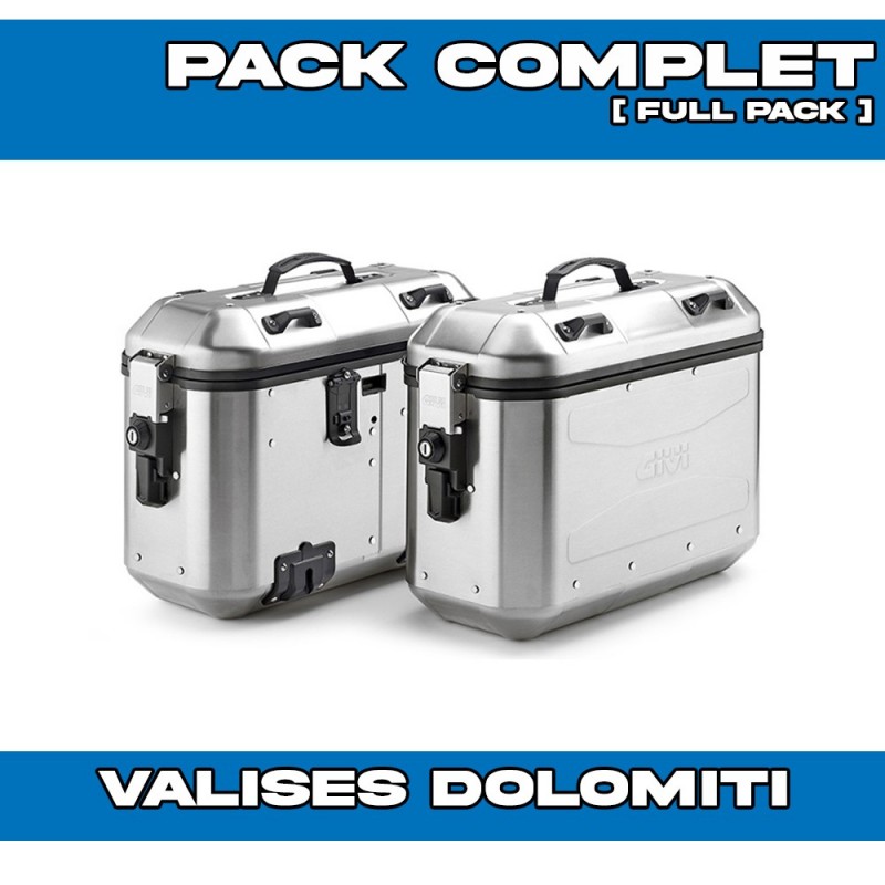 PACK-PLO1201MK-DLMK36APACK2 : Givi Dolomiti 36L Alu Seitenkoffer Set Honda Transalp XL750