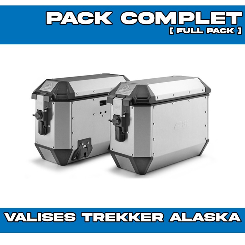 PACK-PLO1201MK-ALA36APACK2 : Givi Alaska 36L Alu Seitenkoffer-Set Honda Transalp XL750