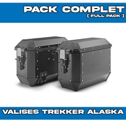 PACK-PLO1201MK-ALA36BPACK2 : Givi Alaska 36L Side Panniers Black Kit Honda Transalp XL750