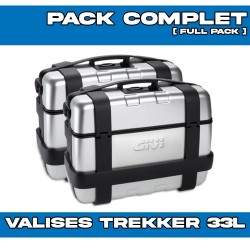 PACK-PLO1201MK-TRK33PACK2 : Givi Trekker 33L Aluminum Side Cases Pack Honda Transalp XL750