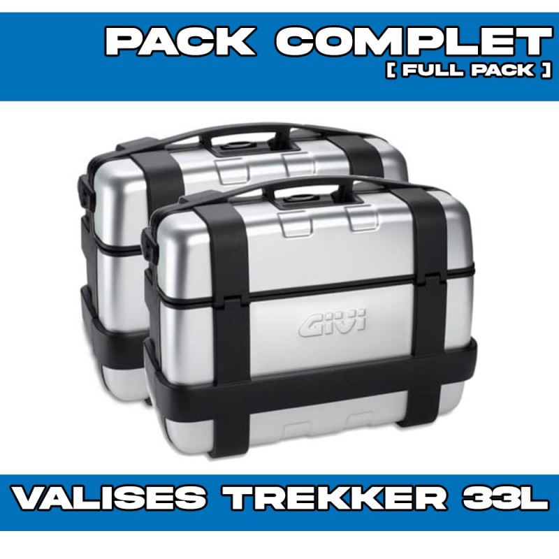 PACK-PLO1201MK-TRK33PACK2 : Givi Trekker 33L Alu Seitenkoffer-Set Honda Transalp XL750