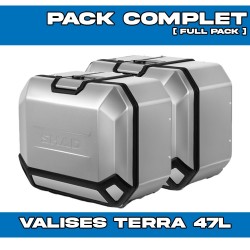 PACK-H0TR734P-D0TR47100L/R : Pack Seitenkoffer Shad Terra 47L Alu Honda Transalp XL750