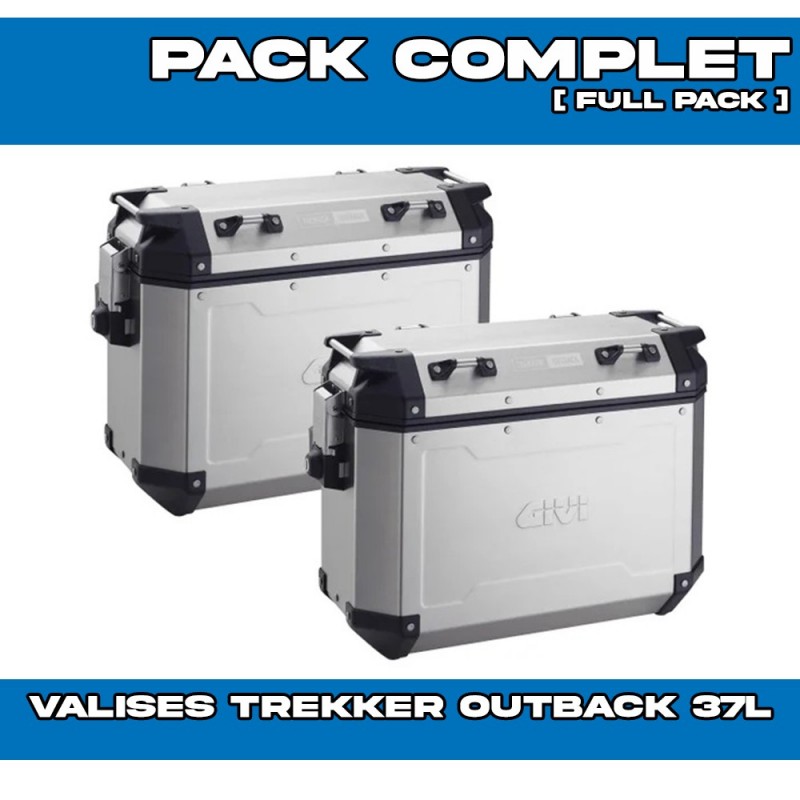 Givi Trekker Outback 37L Side Panniers Alu Kit for Transalp XL750