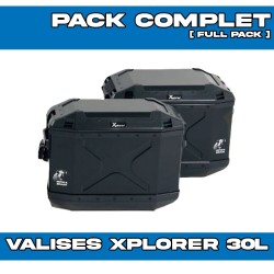 PACK-65395390001-610213/40001 : Hepco-Becker Xplorer 30L Seitentaschen-Set Schwarz Honda Transalp XL750