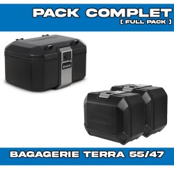 PACK-H0TR73-D0TR55/47100B : Pack Bagaglio Shad Terra 55/47/47L Nero Honda Transalp XL750