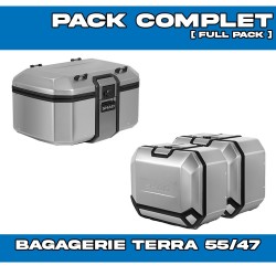PACK-H0TR73-D0TR55/47100 : Pack Bagagerie Shad Terra 55/47/47L Alluminio Honda Transalp XL750
