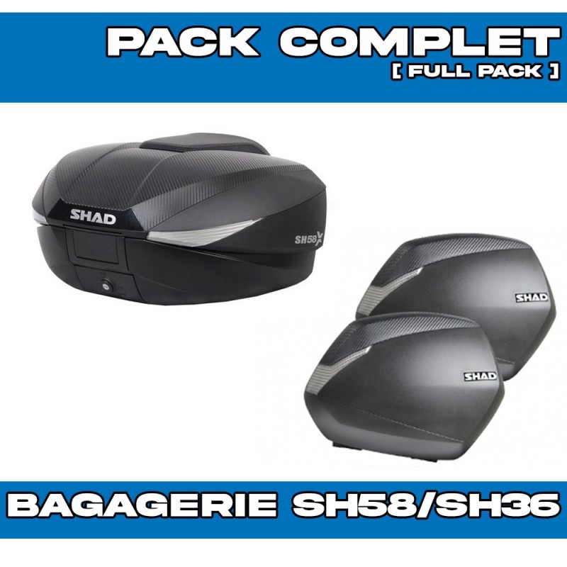 PACK-H0TR73-D0B58/36200 : Shad Luggage Pack SH58X/SH36 Honda Transalp XL750