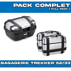 PACK-1201-TRK52/33 : Givi Trekker 52/33/33L Alu Luggage Kit Honda Transalp XL750