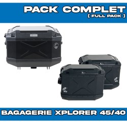 PACK-XPLORERB-40/40 : Hepco-Becker Xplorer 45/40/40L Black Luggage Kit Honda Transalp XL750