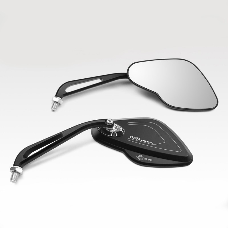 R-0630B/CP : DPM Police Rear Mirror Set Honda Transalp XL750