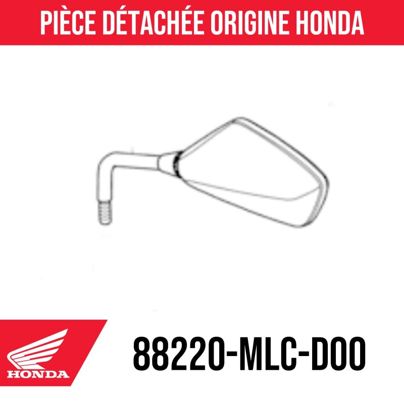 88220-MLC-D00 : Espejo retrovisor Honda Honda Transalp XL750