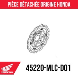 45220-MLC-D01 : Vordere Bremsscheibe für Honda Honda Transalp XL750