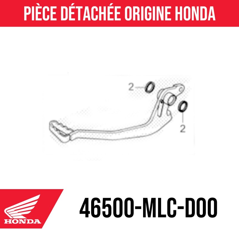 46500-MLC-D00 : Honda Bremspedal Honda Transalp XL750