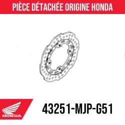 43251-MJP-G51 : Disco de freno trasero Honda Honda Transalp XL750