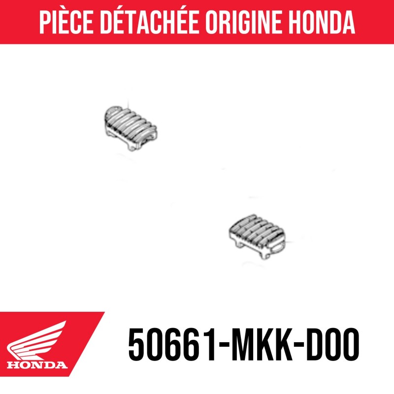 50661-MKK-D00 : Gommino del poggiapiedi pilota Honda Honda Transalp XL750