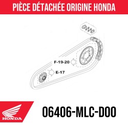 06406-MLC-D00 : Kit chaîne Honda Honda Transalp XL750