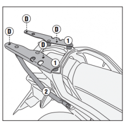 SR1201 : Givi Topcase-Halterung Honda Transalp XL750